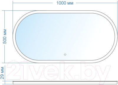 Зеркало Doratiz Скарлетт 100x50 / 2711.930
