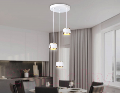 Люстра Ambrella Techno Spot TN71249/3 WH/GD