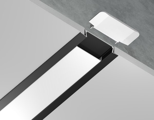 Профиль для светодиодной ленты Ambrella GP1100BK