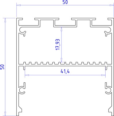 Профиль для светодиодной ленты Ambrella GP3100AL