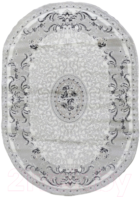 Коврик Safyun Victoria HL775-GREY-ANTRASIT-OVAL - фото