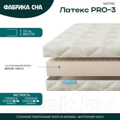 Матрас Фабрика сна Латекс Pro-3 100x200