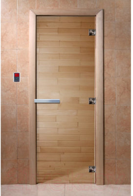 Стеклянная дверь для бани/сауны Doorwood 70x190 / DW00897
