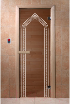Стеклянная дверь для бани/сауны Doorwood Арка 70x190 / DW01215