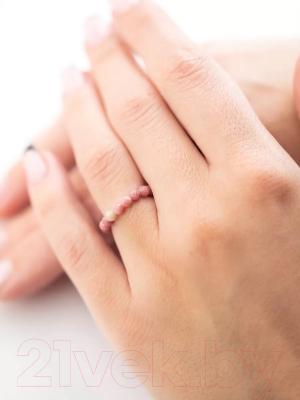 Кольцо Wolves Родонит 6091 - фото