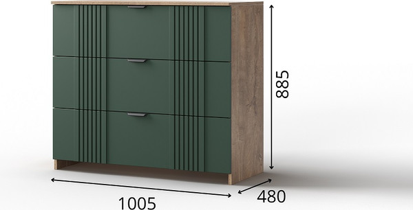 Комод Мебель-КМК 3Я Герта КМК 0979.17 