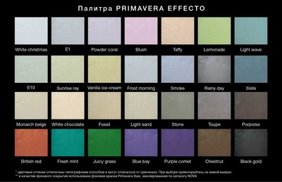 Защитно-декоративный состав Primavera Effecto E 1 