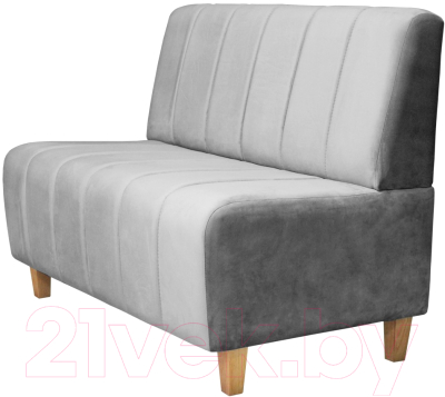 Диван Brioli Руди полоса двухместный - фото