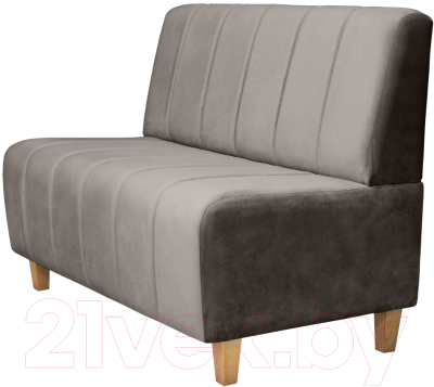 Диван Brioli Руди полоса двухместный - фото