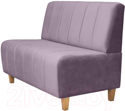 Диван Brioli Руди полоса двухместный - фото