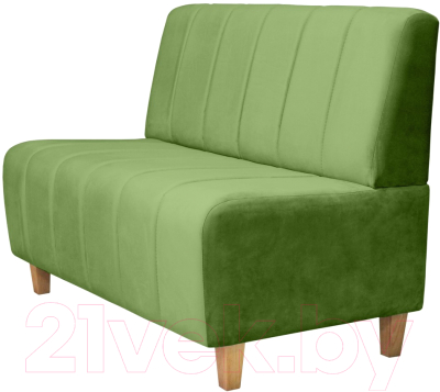 Диван Brioli Руди полоса двухместный - фото