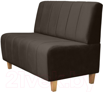 Диван Brioli Руди полоса двухместный - фото