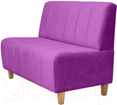 Диван Brioli Руди полоса двухместный - фото