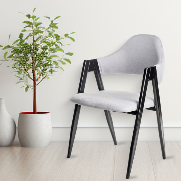 Стул Mio Tesoro Луна DC-048A (серый/черный)