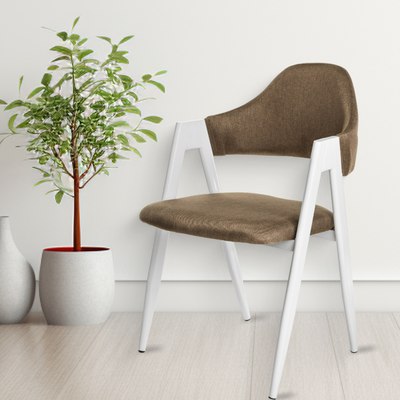 Стул Mio Tesoro Луна DC-048A (коричневый/белый)