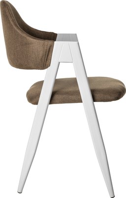 Стул Mio Tesoro Луна DC-048A (коричневый/белый)