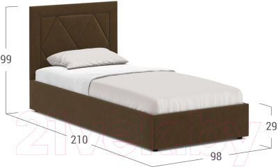 Односпальная кровать Moon Family 1255 / MF008692