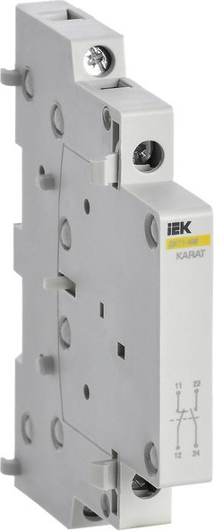 Дополнительный контакт IEK ДК21-КМ 1НО+1НЗ / MKK00D-DK-11 - фото