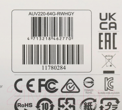 USB flash накопитель A-data UV220 64GB (AUV220-64G-RWHGY)