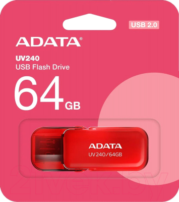 USB flash накопитель A-data UV240 64GB (AUV240-64G-RRD)