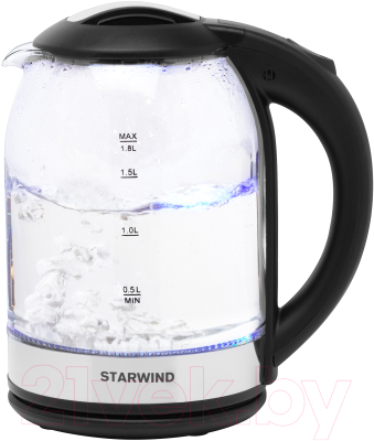 Электрочайник StarWind SKG2051 (черный/серебристый)