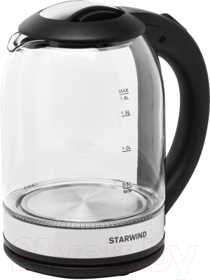 Электрочайник StarWind SKG2051 (черный/серебристый)