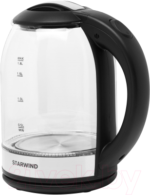 Электрочайник StarWind SKG2051 (черный/серебристый)