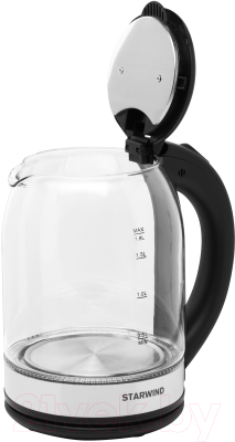 Электрочайник StarWind SKG2051 (черный/серебристый)