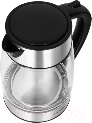 Электрочайник StarWind SKG3026 (черный/серебристый)