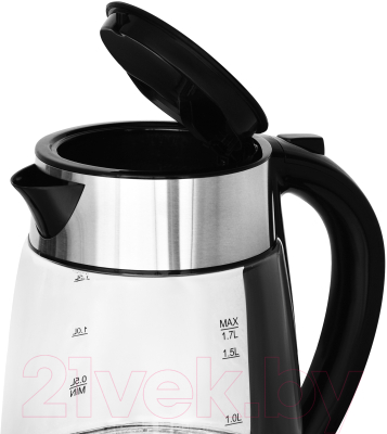 Электрочайник StarWind SKG3026 (черный/серебристый)