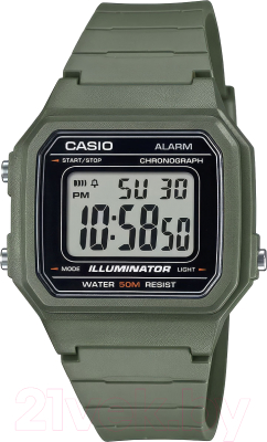 Часы наручные мужские Casio W-217H-3A - фото