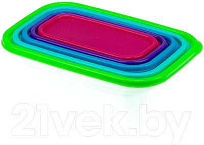 Набор контейнеров Idea Радуга М1430 - фото