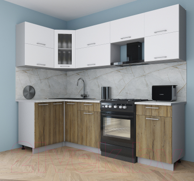 Кухонный гарнитур Интерлиния Мила Gloss 50-12x26