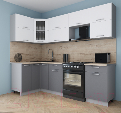 Кухонный гарнитур Интерлиния Мила Gloss 50-12x26