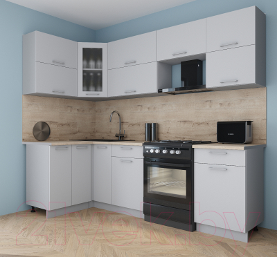 Кухонный гарнитур Интерлиния Мила Gloss 50-12x26