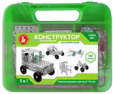 Конструктор Десятое королевство Для уроков труда 5 в 1 №3 / 02456 - фото