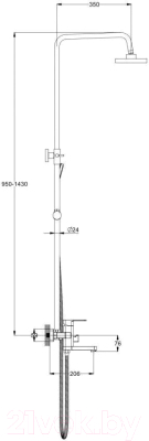 Душевая система Econoce EC0380