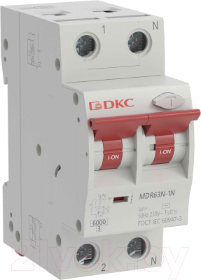 Дифференциальный автомат DKC Yon Max MDR63N 1P+N 50A C 30mA 6kA - фото