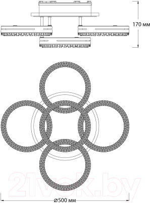Люстра ESCADA 10276/5LED APP