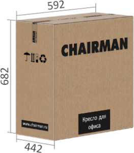 Кресло офисное Chairman 535V (ткань черный/серый)