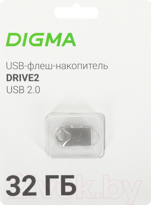 USB flash накопитель Digma 32Gb Drive2 / DGFUM032A20SR