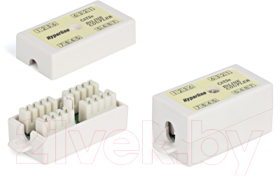 Адаптер Hyperline CA-IDC-C5E-WH 