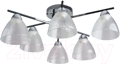 Потолочный светильник Mirastyle BL-7766/6 CR+BK - фото