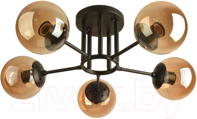 Потолочный светильник Mirastyle BL-8256/5 BK - фото