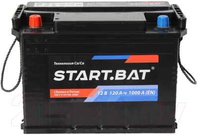 Автомобильный аккумулятор СтартБат 6СТ-120 VL рус / 600121024