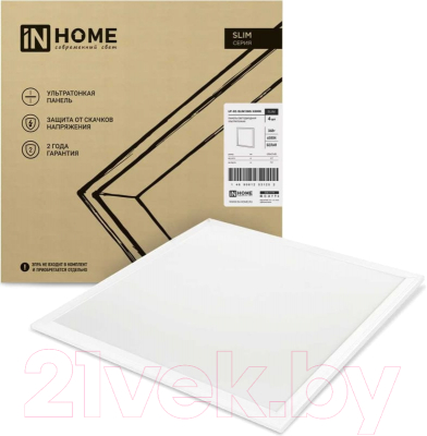 Панель светодиодная INhome LP-02-SLIM 36Вт 6500К 3600Лм / 4690612031255