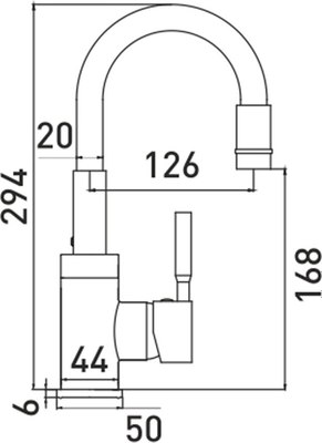 Смеситель Gross Aqua ColorFlex 3241508MB