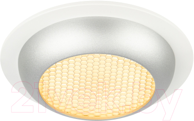 Точечный светильник ЭРА GX53 KL111 WH/SL / Б0061539