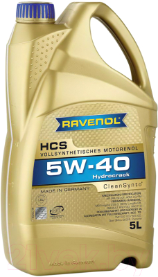 Моторное масло Ravenol HCS 5W40 / 111210500501999 - фото