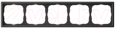 Рамка для выключателей и розеток Systeme (Schneider) Electric ArtGallery GAL001405  - фото